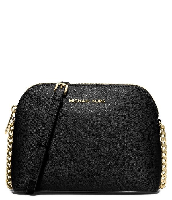 MICHAEL Michael Kors Off-White Signature Coated Canvas Cindy Dome