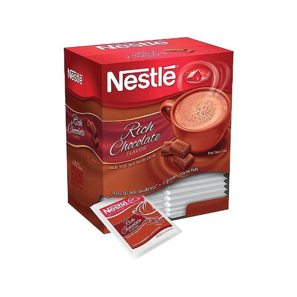 Nestle Rich Chocolate Cocoa, 0.71 Oz., 50/Box (NES12032)