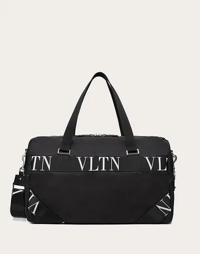 NYLON DUFFLE BAG WITH VLTN RIBBON HANDLES for Man | Valentino Online Boutique