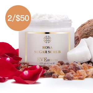 Rose Sugar Scrub from France @ Eve By Eve's