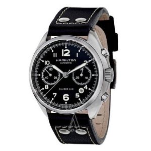 Hamilton Men's Khaki Aviation Pilot Pioneer Auto Chrono Watch H76416735 (Dealmoon Exclusive)