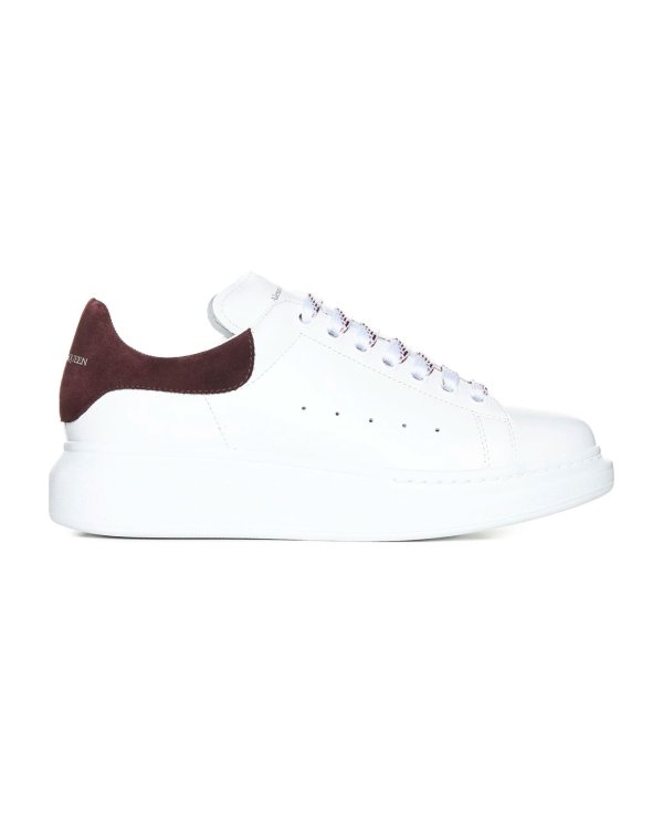 Oversized Sneakers In White And Dark Burgundy | italist, ALWAYS LIKE A SALE