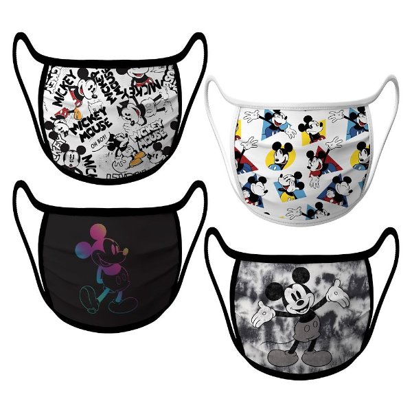 Mickey Mouse Cloth Face Masks 4-Pack Set | shopDisney