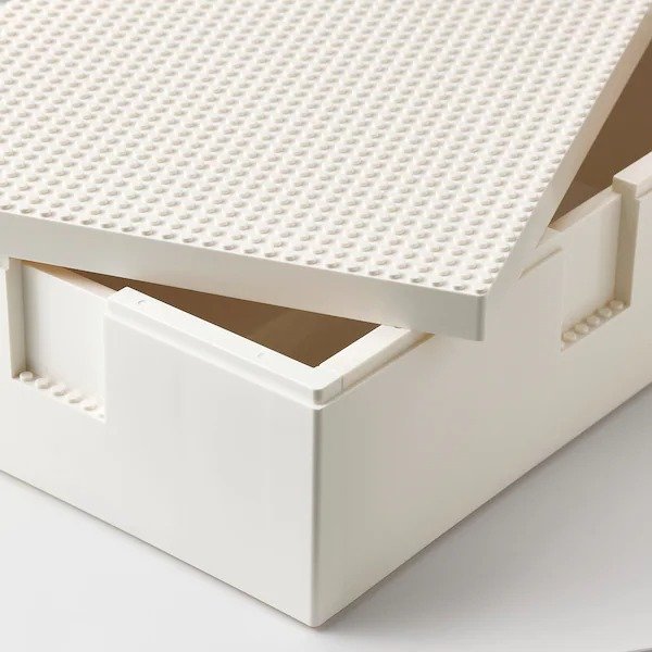 BYGGLEK LEGO® box with lid - IKEA