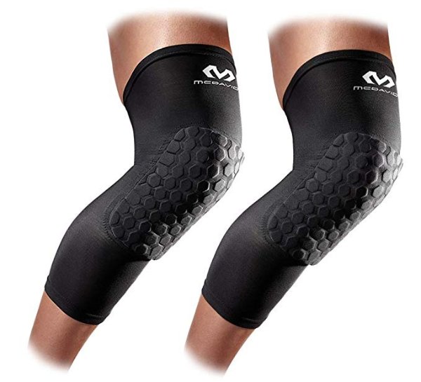 Knee Compression Sleeves:Hex Knee Pads Compression Leg Sleeve for Basketball, Volleyball, Weightlifting, and More - Pair of Sleeves