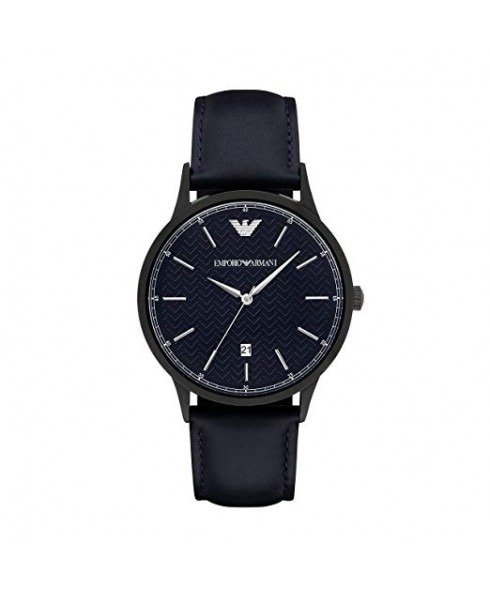 Mens Blue Dial Strap Watch