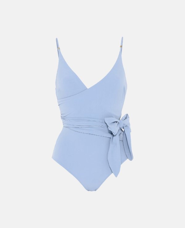 Infinity Blue Wrap Swimsuit - Stella Mccartney