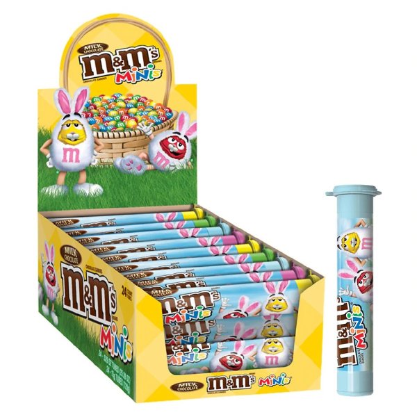 Easter Minis Mega Tube Milk Chocolate Candy