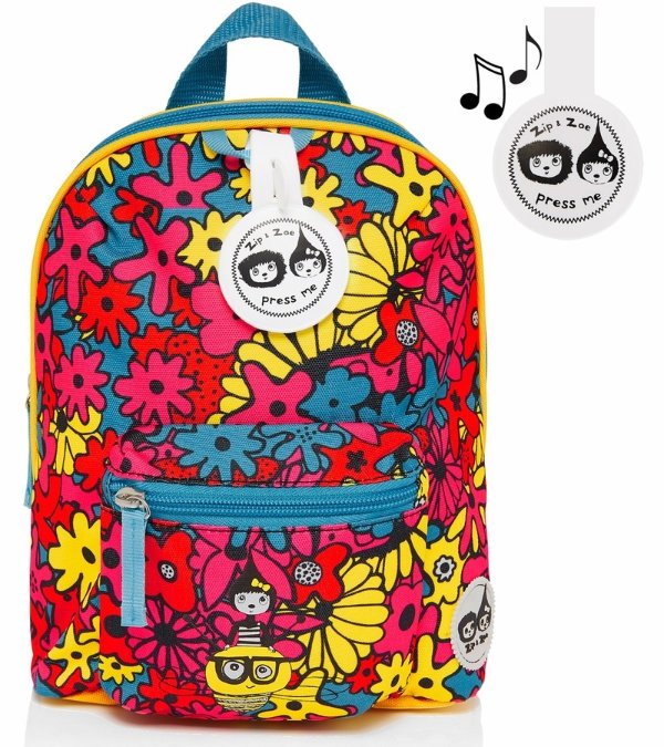 Mini Backpack + Safety Harness - Floral Brights