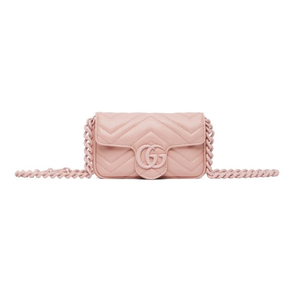 Pink GG Marmont 链条包