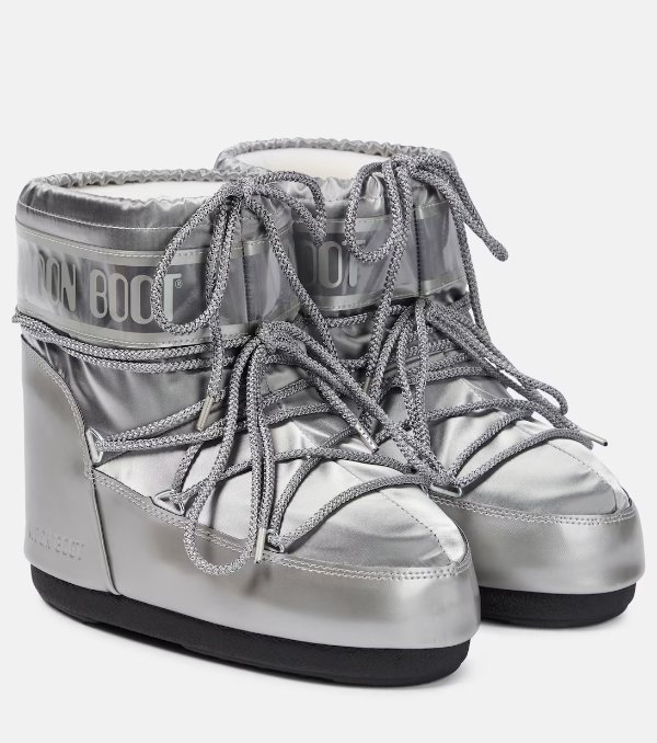 Icon Low metallic snow boots
