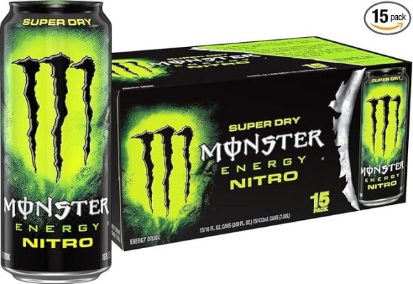 Monster Energy Nitro Super Dry 能量饮料16oz15罐