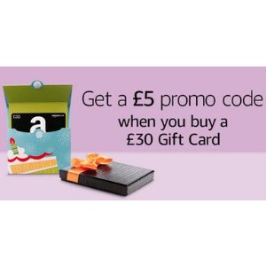With Purchase of £30 Gift Card @ Amazon.co.uk
