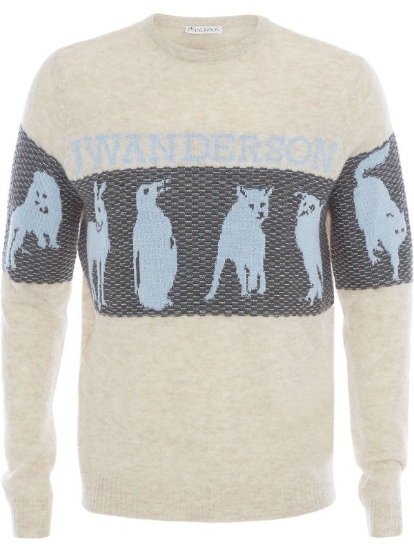 animal jacquard sweater