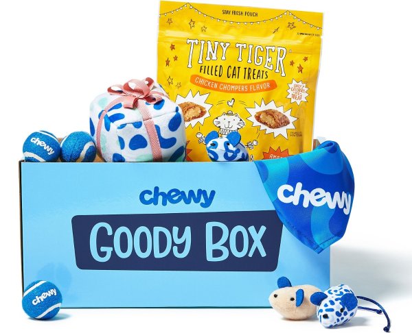 GOODY BOX Chewy Toys, Treats, & Bandana for Cats - Chewy.com