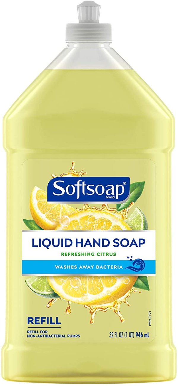 Softsoap Liquid Hand Soap Refill, fresh,citrus, 32 Fl Oz