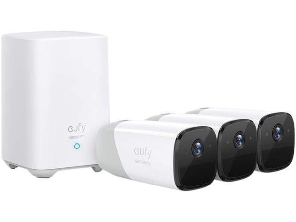Security,Cam 2 Wireless Home Security Camera System, 365-Day Battery Life, HomeKit Compatibility, HD 1080p, IP67 Weatherproof, Night Vision, 3-Cam Kit, No Monthly Fee - Newegg.com