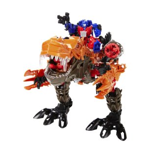 Transformers Age of Extinction Construct-Bots Dinofire Grimlock and Optimus Prime Set