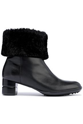 My Cold shearling-lined leather ankle boots