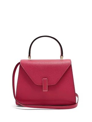 Iside mini grained-leather bag