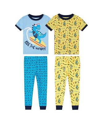 Baby Boys Dinosaur Sleepwear, 4 Piece Set