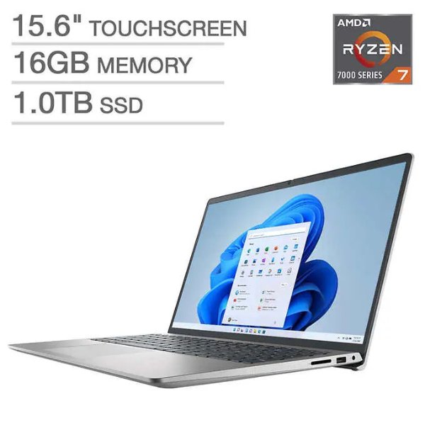 Inspiron 15 3535 15.6" Laptop (R7 7730U, 16GB, 1TB)