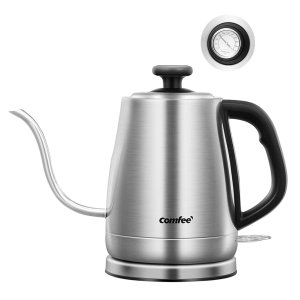 Comfee MK-12S07A Gooseneck Electric Stainless Steel Drip Kettle