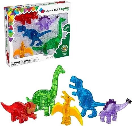 恐龙5片磁力片玩具
