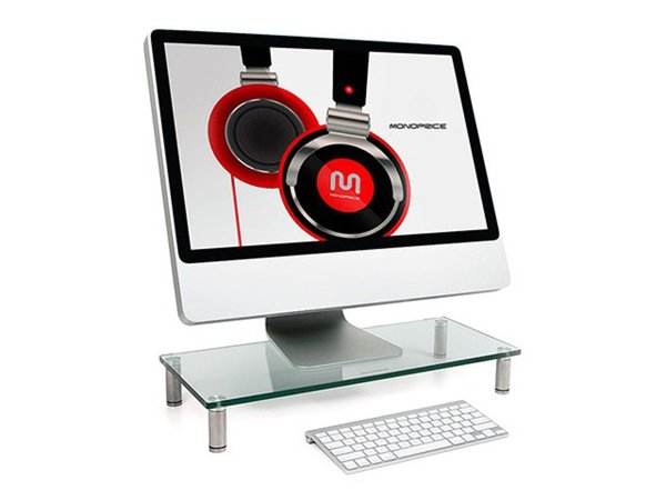 Workstream by Monoprice Large Multimedia Desktop Monitor Stand