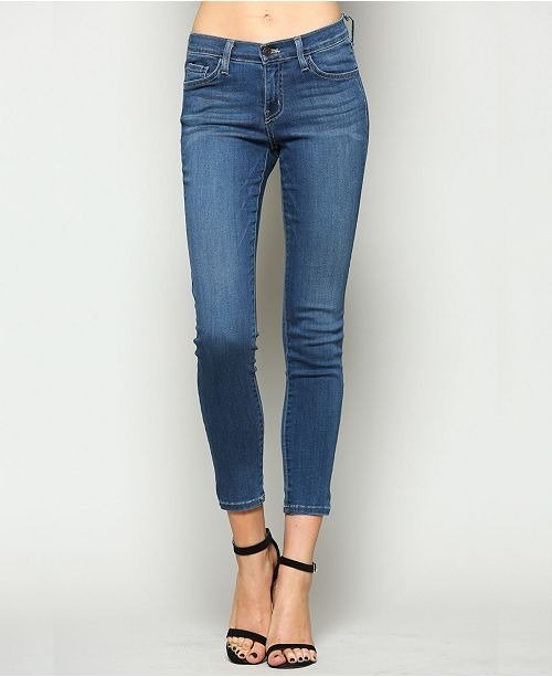 Mid Rise Xtra Lycra Super Soft Ankle Skinny Jeans