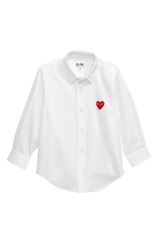 Heart Applique Dress Shirt