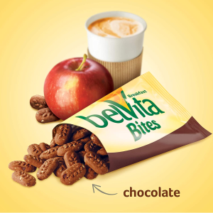 belVita Chocolate Mini Breakfast Biscuit Bites, Pack of 30