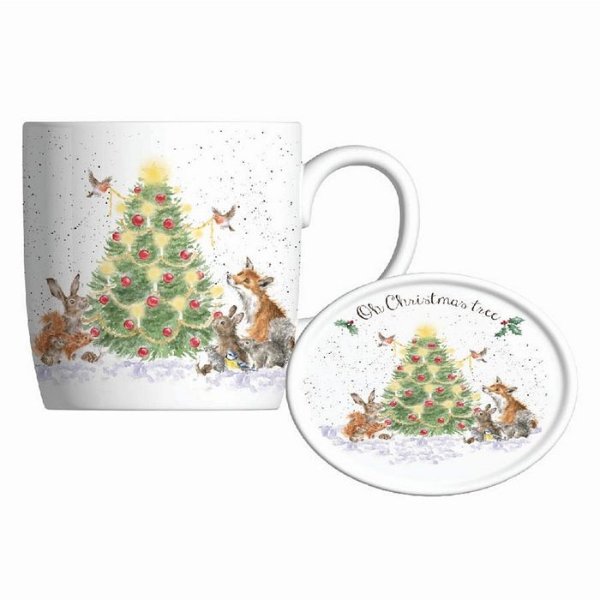 Mug and Coaster Set - Oh Christmas Tree