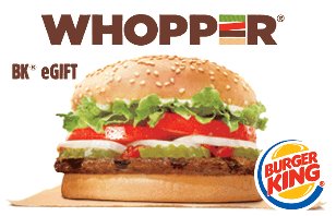 Buy a $25 Burger King Whopper eGift for $20