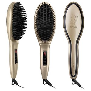 Gisala Metal Ceramic Heater Hair Straightening Brush @ Amazon - Dealmoon