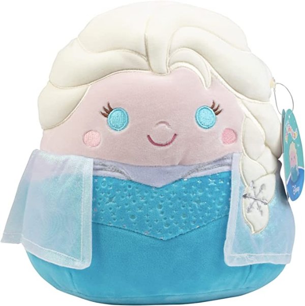 10" Disney Elsa Plush - Official Kellytoy Frozen Plush - Cute and Soft Disney Stuffed Animal Toy - Great Gift for Kids