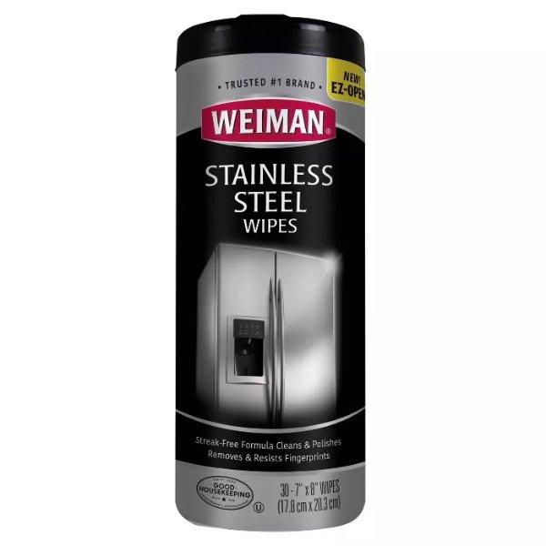 Weiman Stainless Steel Wipes - 30ct
