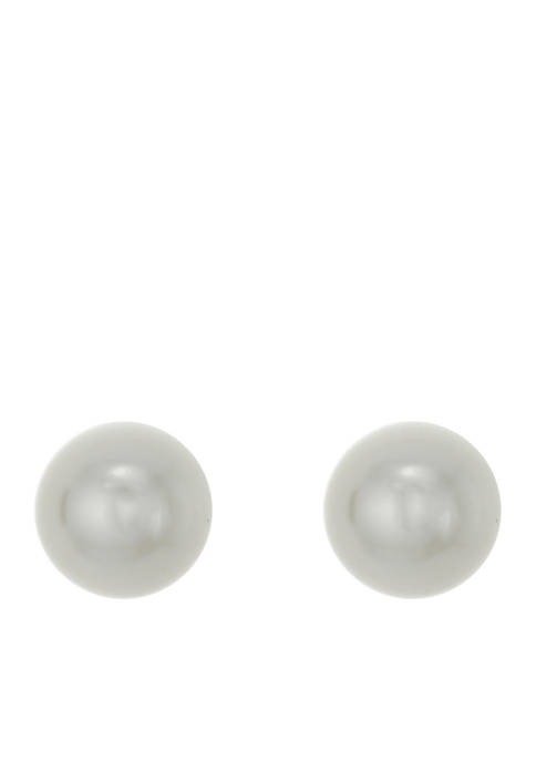 10mm Pearl Stud Pierced Earring