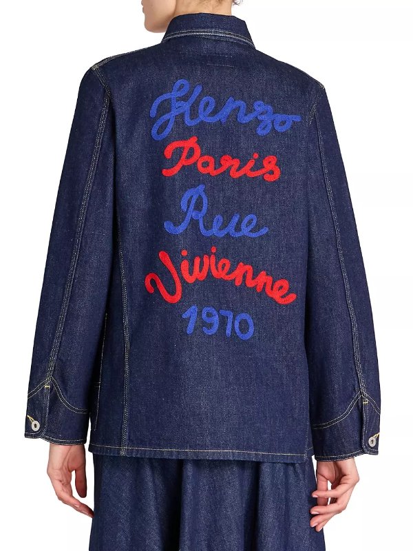 Vivienne Embroidered Denim Workwear Jacket
