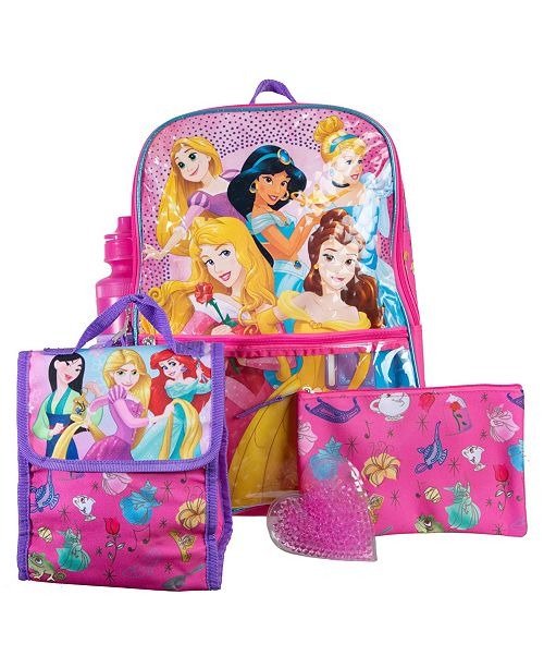 Princess Backpack, 5 Piece Set