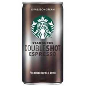Starbucks Doubleshot, Espresso + Cream 易拉罐咖啡, 6.5 盎司, 12罐装
