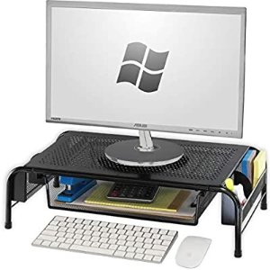 SimpleHouseware Metal Desk Monitor Stand Riser