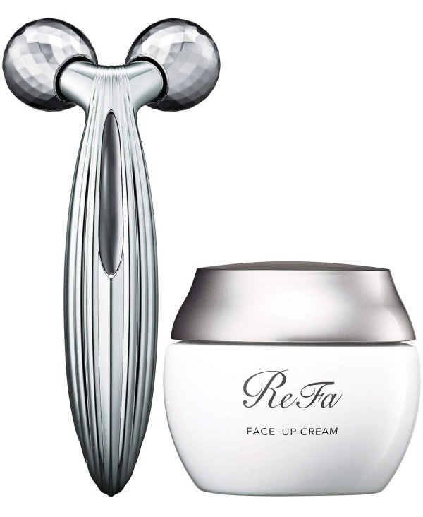 CARAT RAY FACE & Face-up Cream Set | Genuine Manufacturer | Face Massager | Facial Roller for Skin, Eyes, Neck