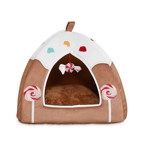 Gingerbread House Cat Bed, 16" L X 16" W X 14" H | Petco