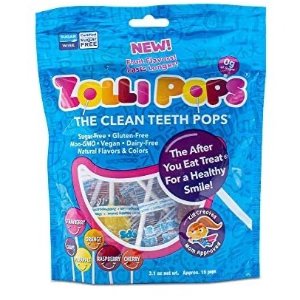 Zollipops Clean Teeth Lollipops - Assorted Flavors 3.1oz - Anti-Cavity, Sugar Free Candy with Xylitol for a Healthy Smile - Great for Kids, Diabetics, Vegan, and Keto Diet
