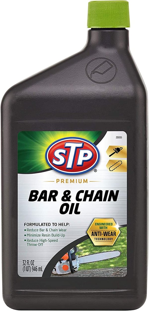 Premium Bar and Chain Oil, Tools and Chainsaw Oil Treatment Reduces Bar and Chain Wear, 32 Oz