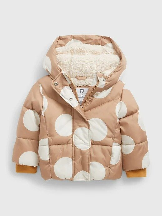 Toddler Sherpa-Lined Heavy Weight Puffer Jacket