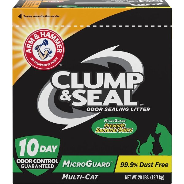 LITTER Clump & Seal Fresh Scented Clumping Clay Cat Litter,28-lb box - Chewy.com