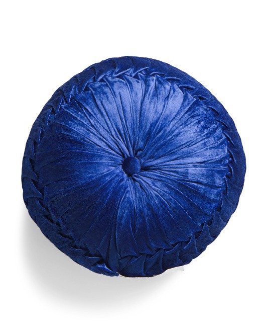 16x16 Round Velvet Pillow