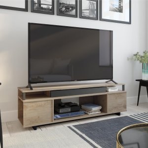 Ameriwood Home Carson TV Stand for TVs up to 65", Golden Oak @ Walmart